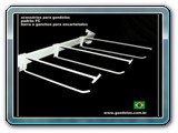 Barra e ganchos para encartelados