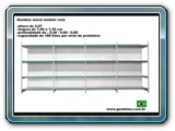 Mural rack coluna frontal